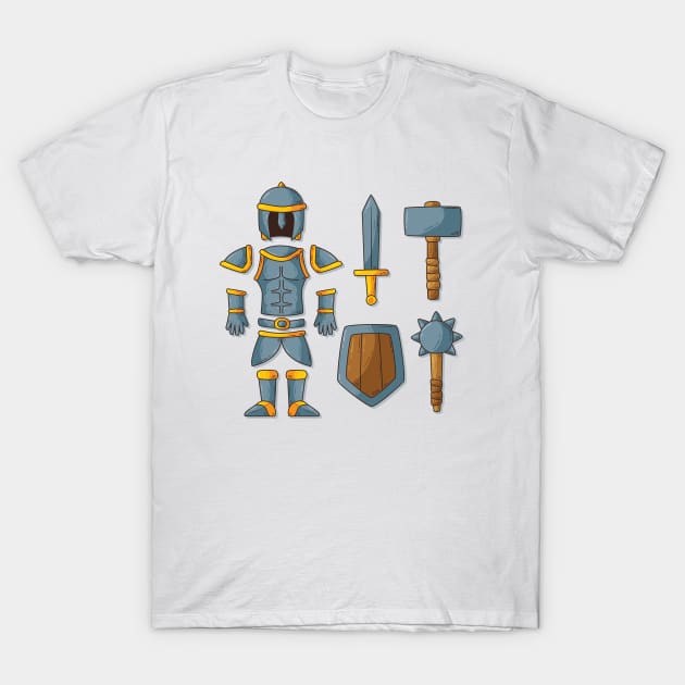 Medieval Armor T-Shirt by Mako Design 